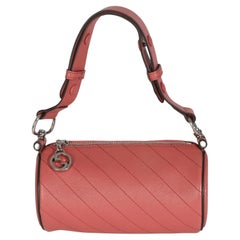 Gucci Pink Diagonal Quilted Calfskin Mini Blondie Barrel Bag