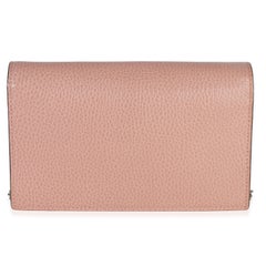 Gucci Pink Dollar Calfskin Interlocking G Wallet On Chain