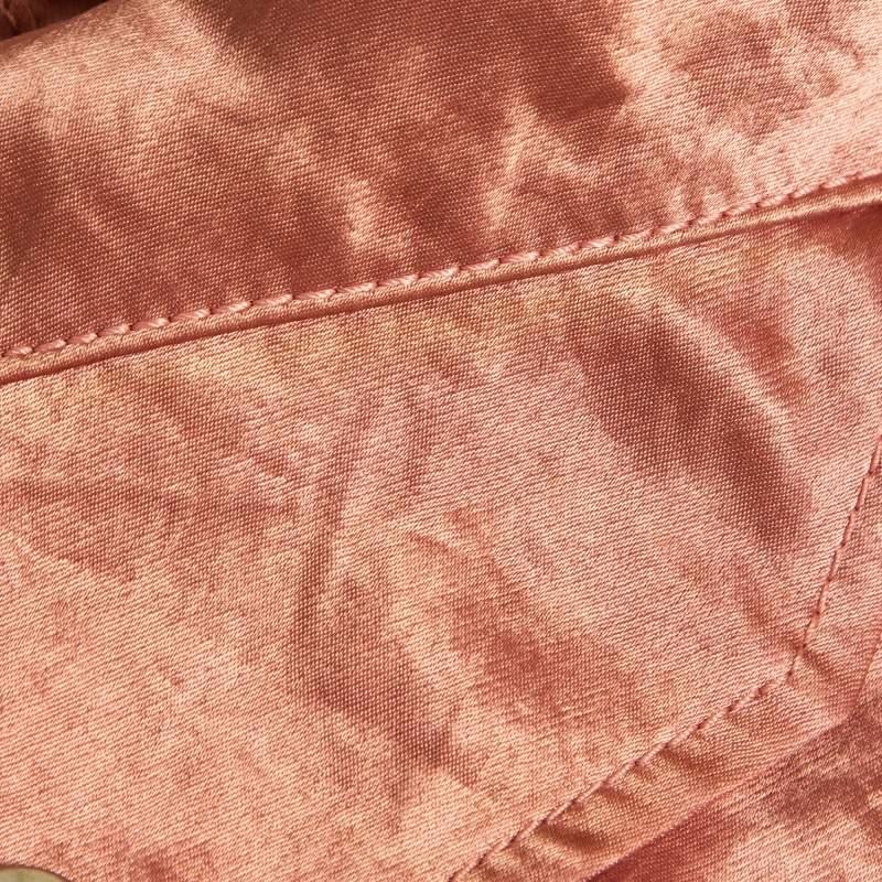 Gucci Pink Floral Sequin Embroidered Satin Bomber Jacket M 3