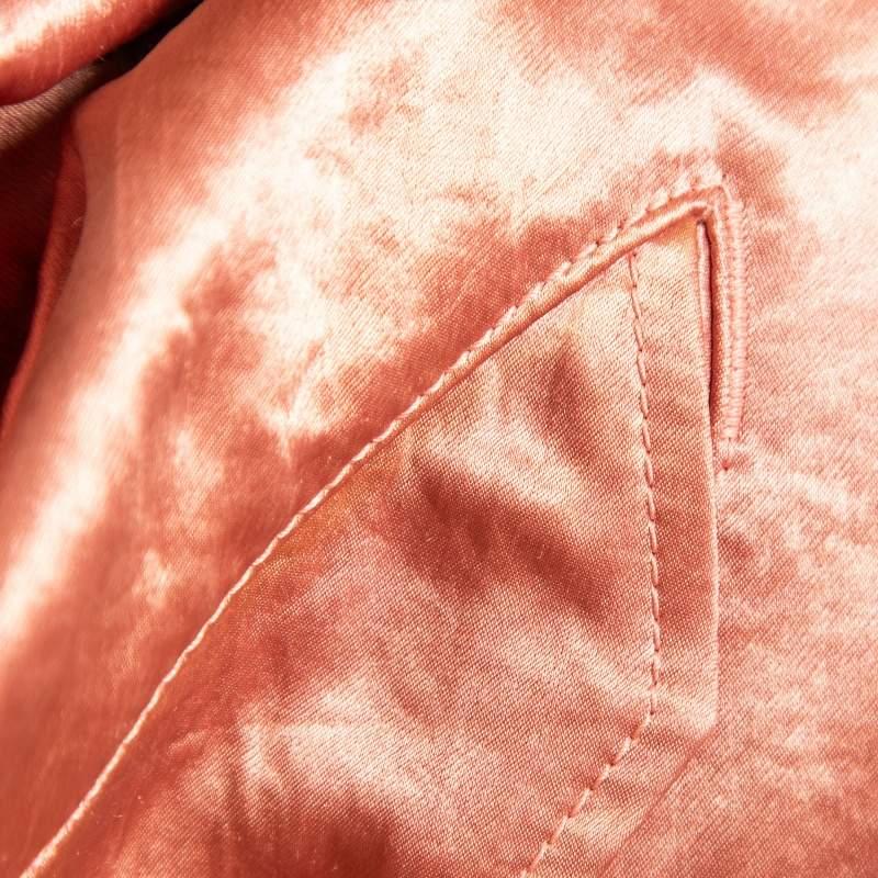 Gucci Pink Floral Sequin Embroidered Satin Bomber Jacket M 4