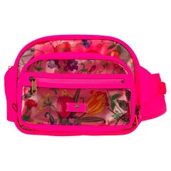 Gucci PInk Fluo Pvc Flora Fanny Pack, Fanny