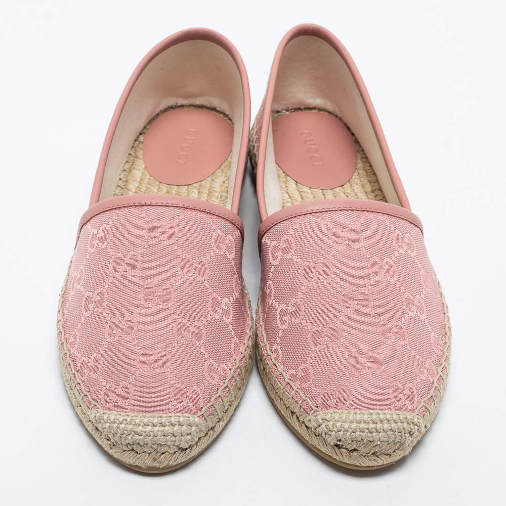 Gucci pink espadrilles discount