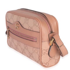 Gucci Pink GG Canvas Mini Ophidia Shoulder Bag