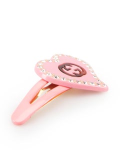 Gucci Pink GG Heart Hair Grip