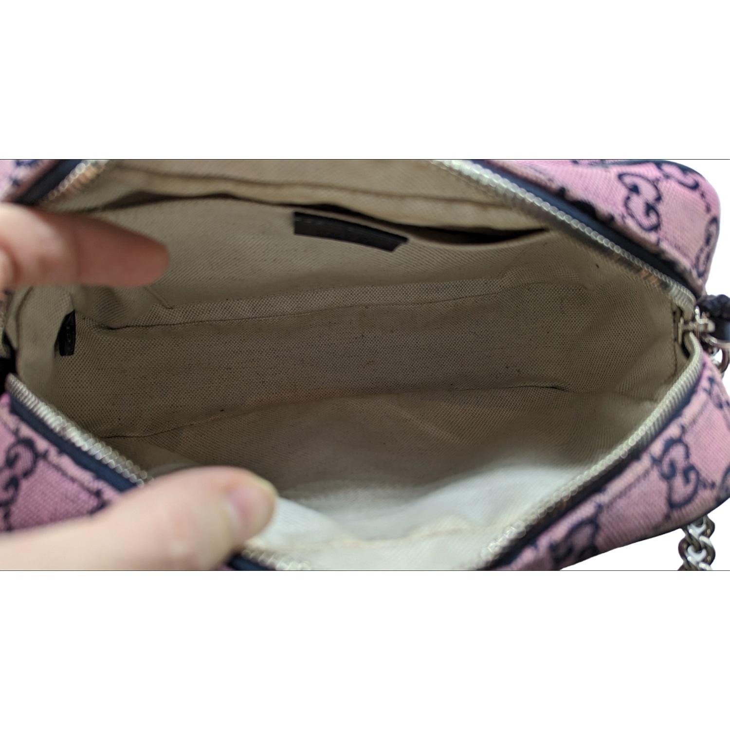 Gucci Pink GG Matelassé Marmont Small Shoulder Bag For Sale 1