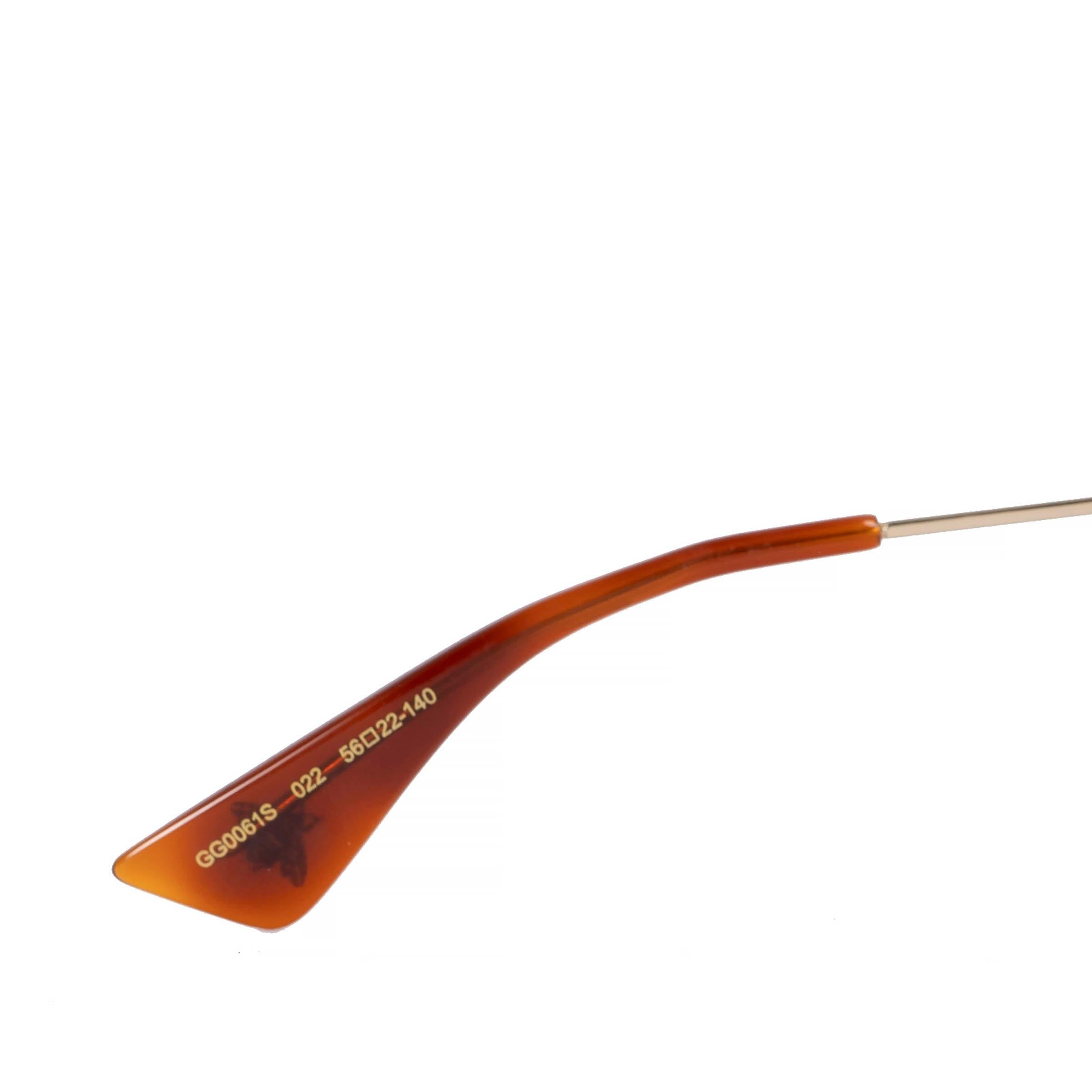  Lunettes de soleil GUCCI rose GG0061S ROUND Pour femmes 