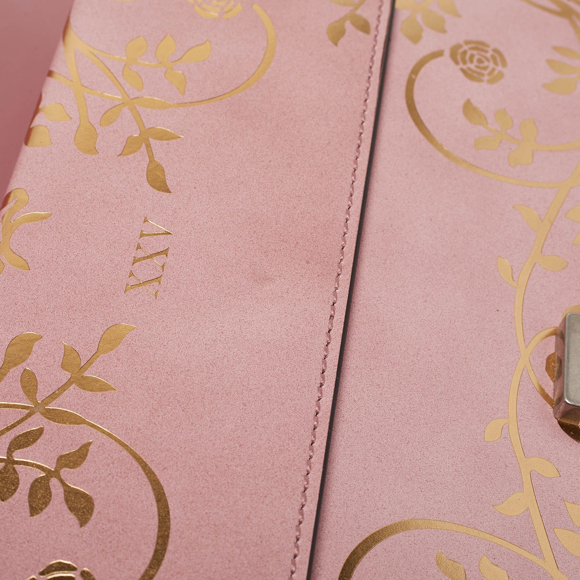 Gucci Pink/Gold Leather Small Garden Dionysus Shoulder Bag 1