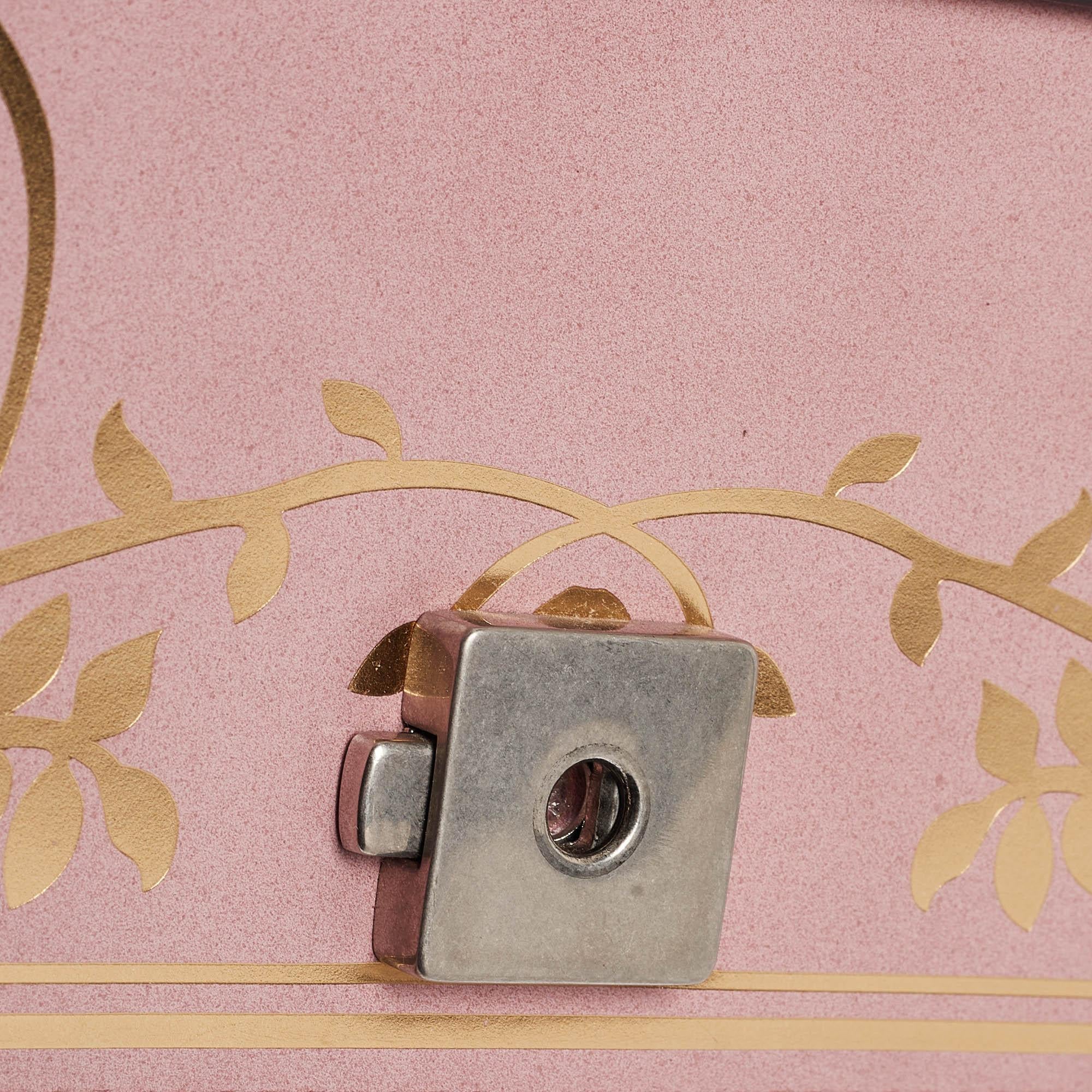 Gucci Pink/Gold Leather Small Garden Dionysus Shoulder Bag 2