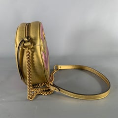 GUCCI Pink Gold Metallic Shoulder Bag Bags & Leather Goods