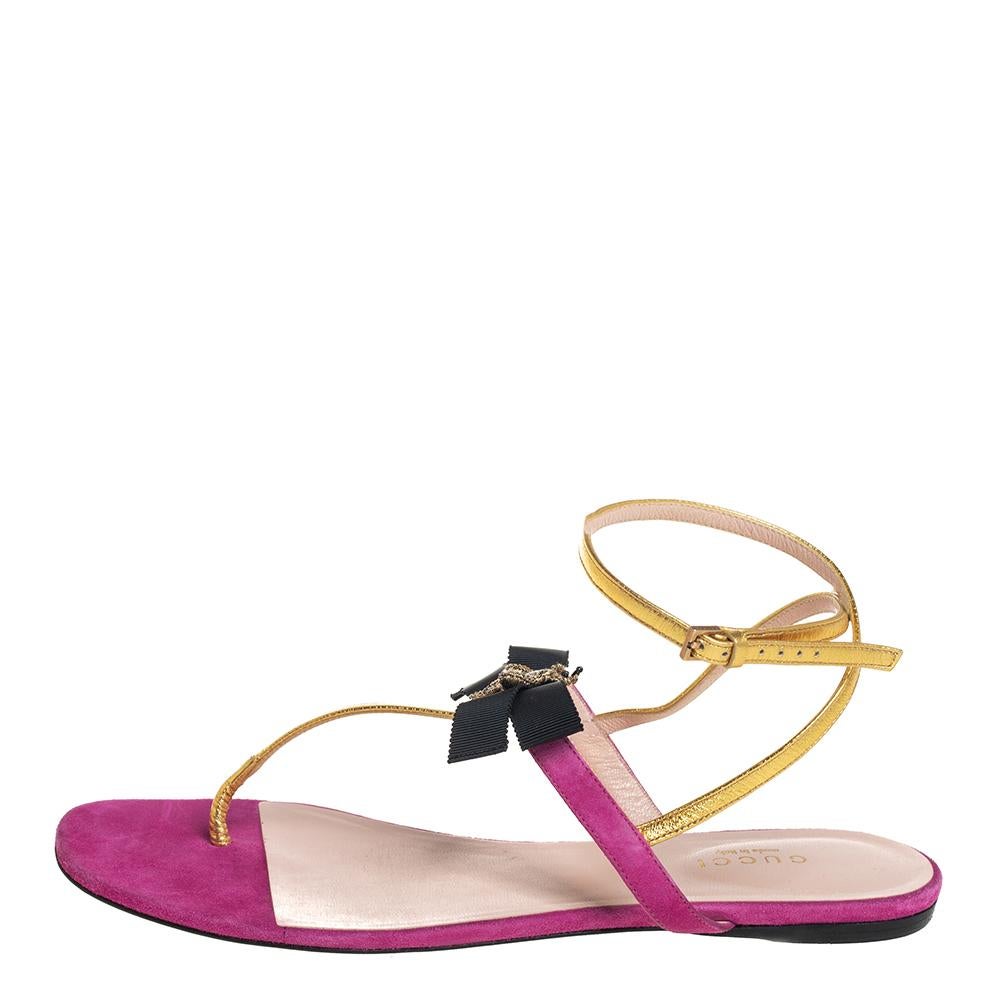 gold gucci thong sandals