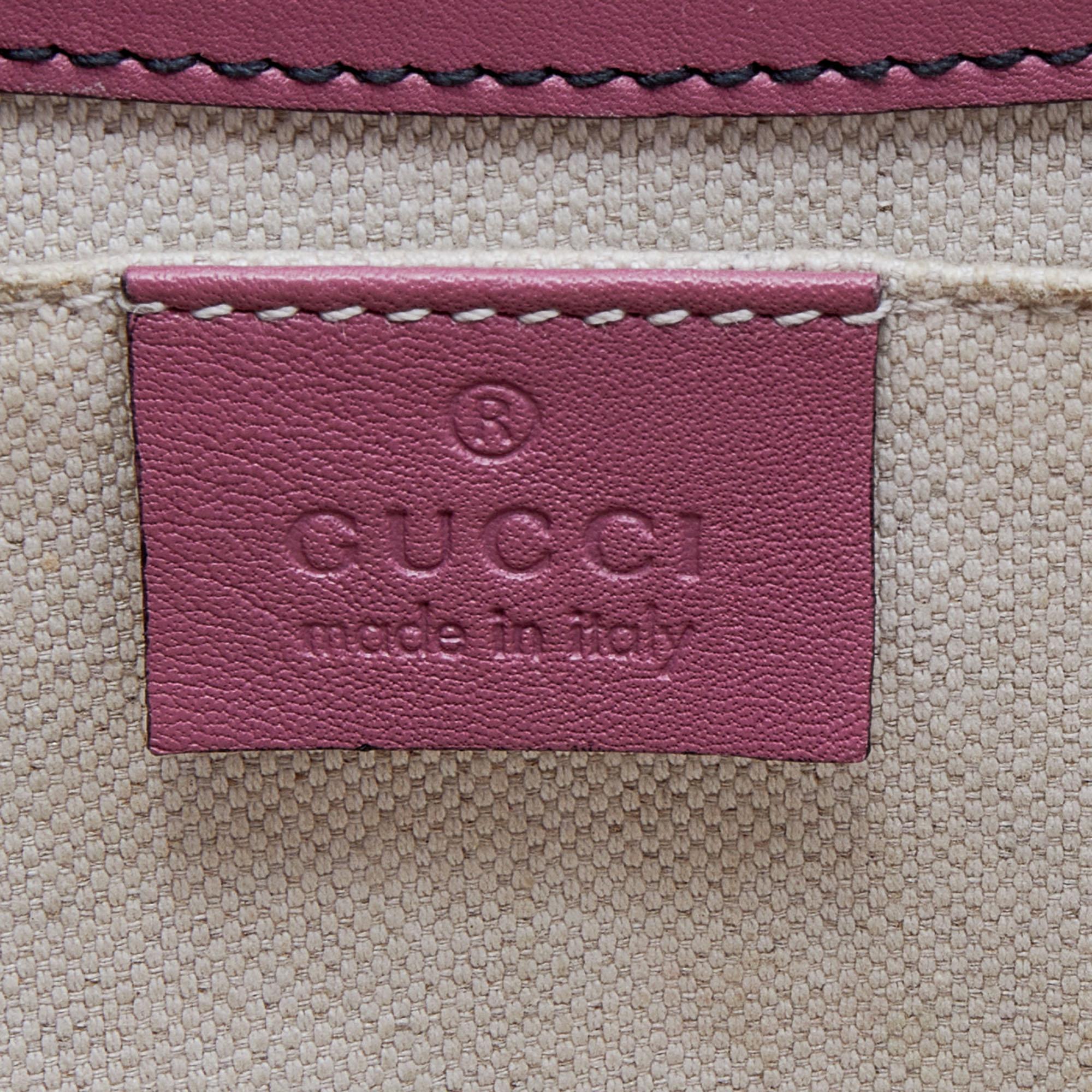Gucci Pink Guccissima Leather Emily Chain Shoulder Bag In Good Condition In Dubai, Al Qouz 2