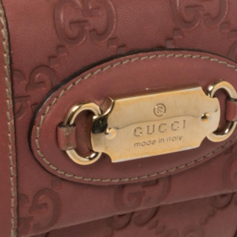 Portafoglio Gucci in pelle rosa Guccissima In condizioni discrete in vendita a Dubai, Al Qouz 2