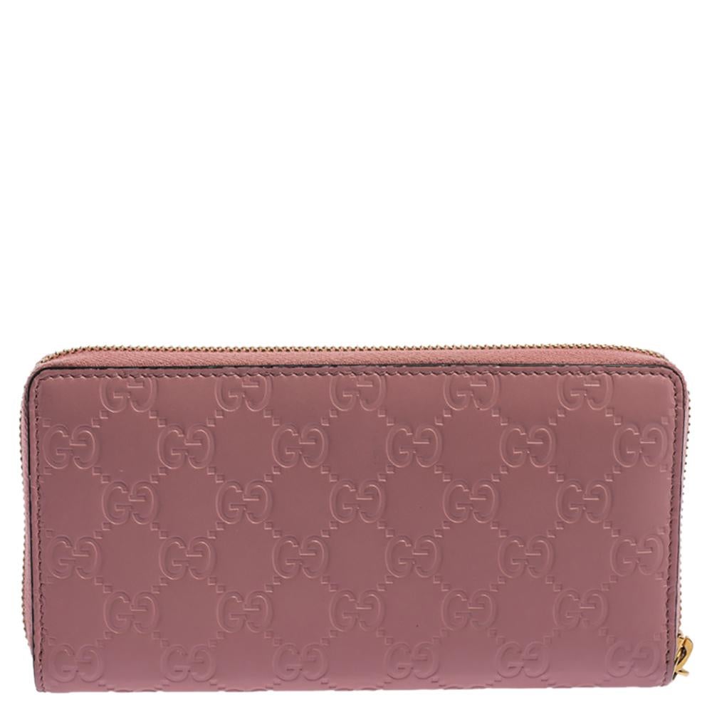 pink gucci wallet