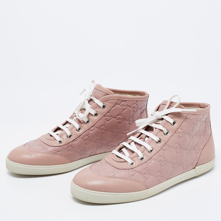 guccissima high top sneakers