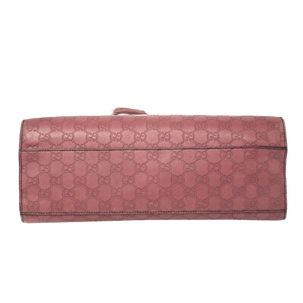 Gucci Pink Guccissima Leather Large Emily Chain Shoulder Bag In Fair Condition In Dubai, Al Qouz 2