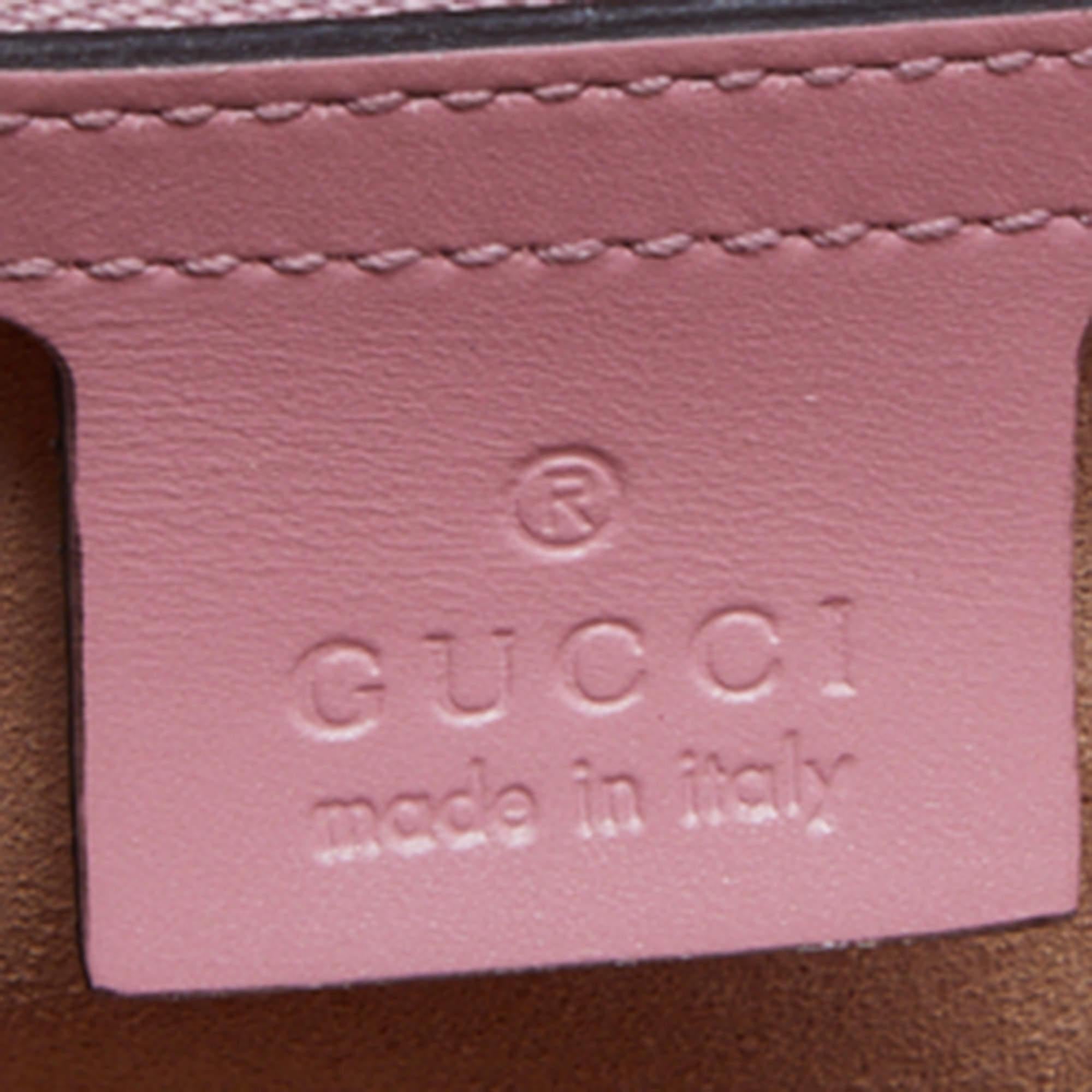 Gucci Pink Guccissima Leather Medium Padlock Shoulder Bag 4