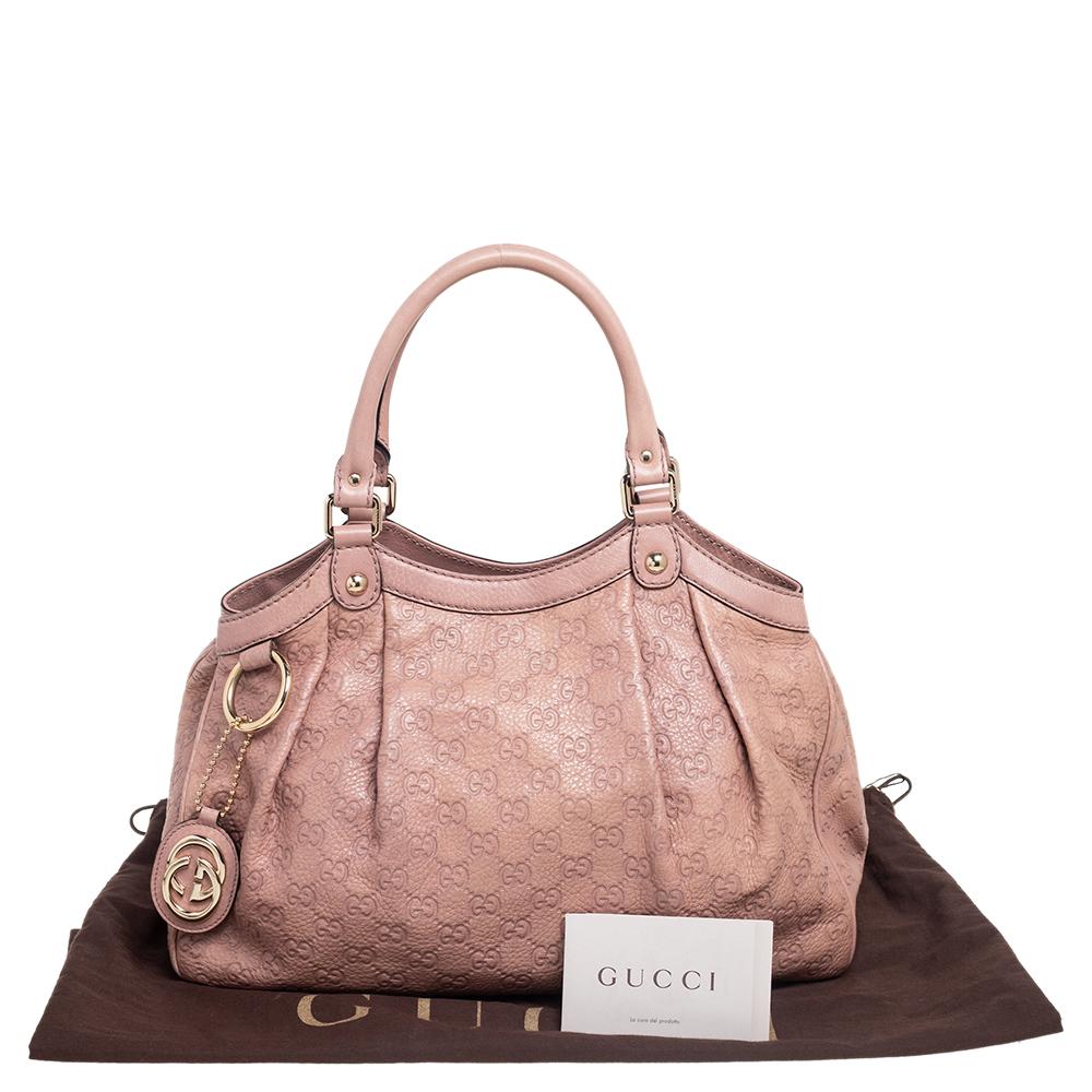 Gucci Pink Guccissima Leather Medium Sukey Tote 2