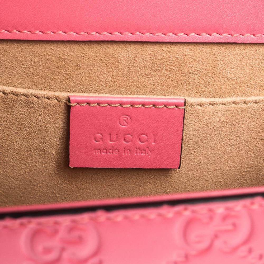 Gucci Pink Guccissima Leather Small Padlock Shoulder Bag 3