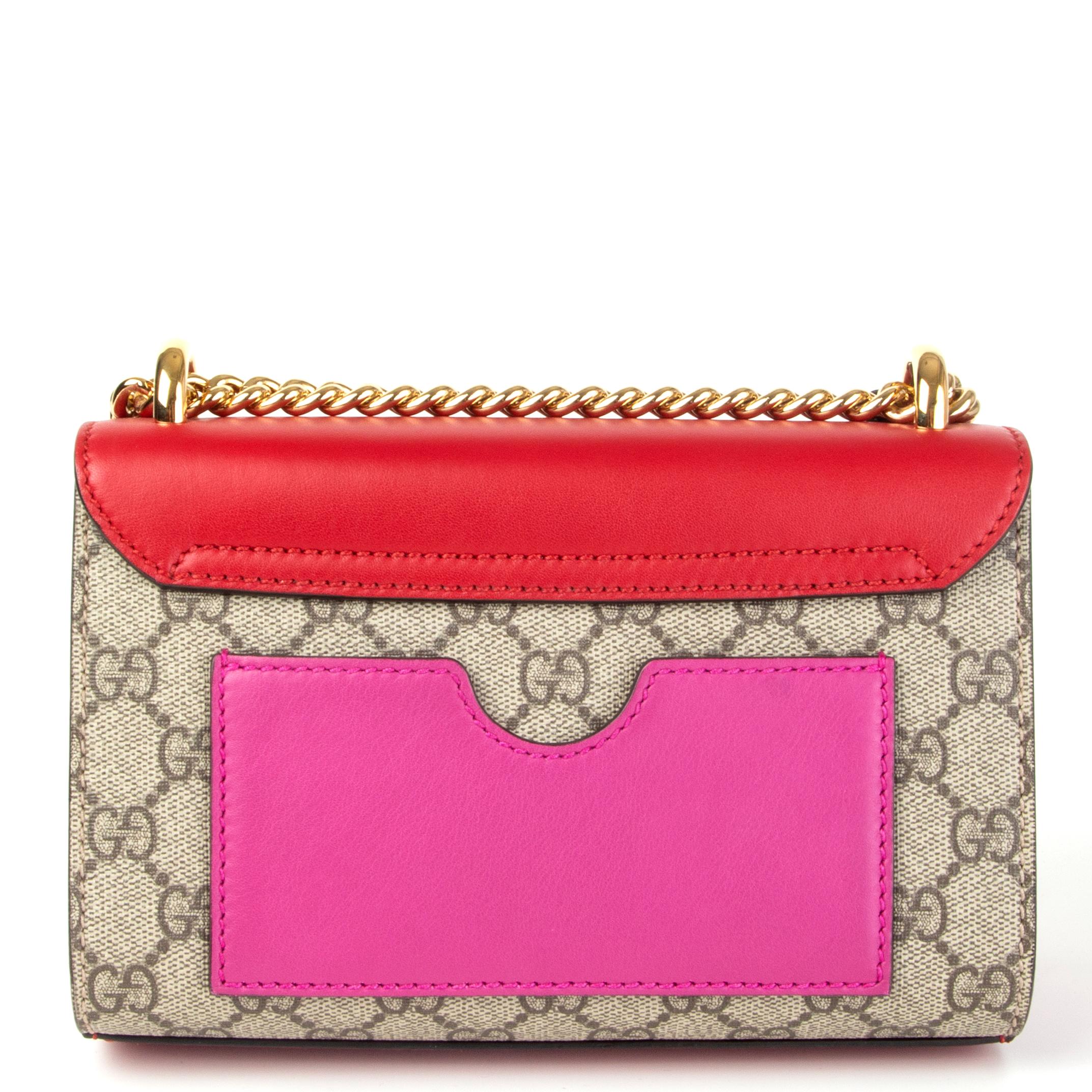pink gucci purse with gold chain