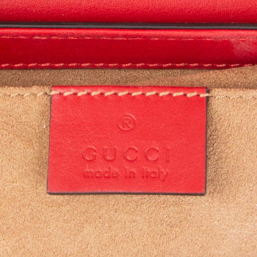 GUCCI rosa Hibiskus PADLOCK SMALL GG SUPREME Umhängetasche 2