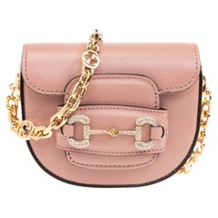 Gucci Pink Horsebit 1955 Belt Bag