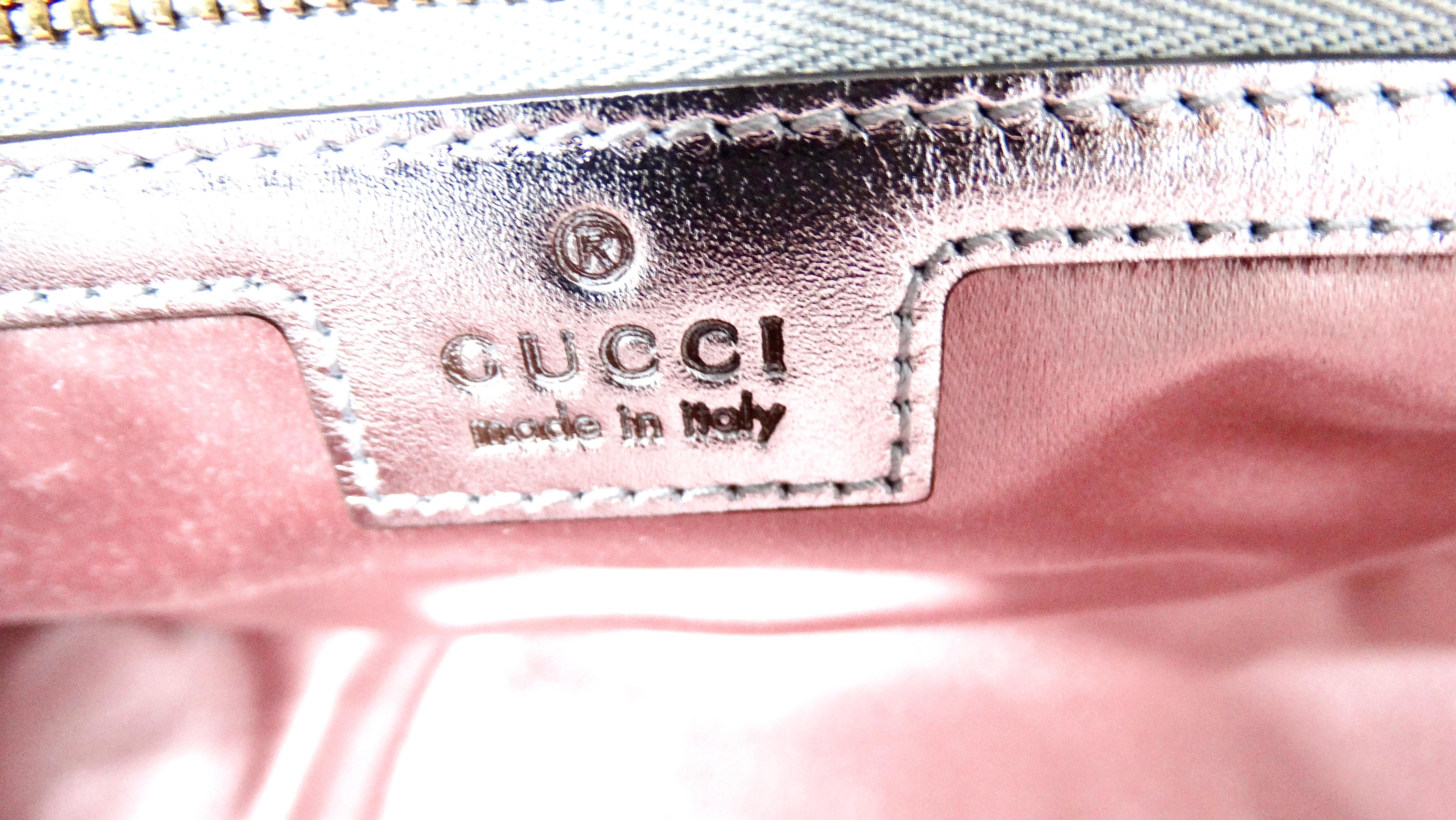 Bolso Gucci Rosa Napa Iridiscente Chevron Matelasse GG en venta 5