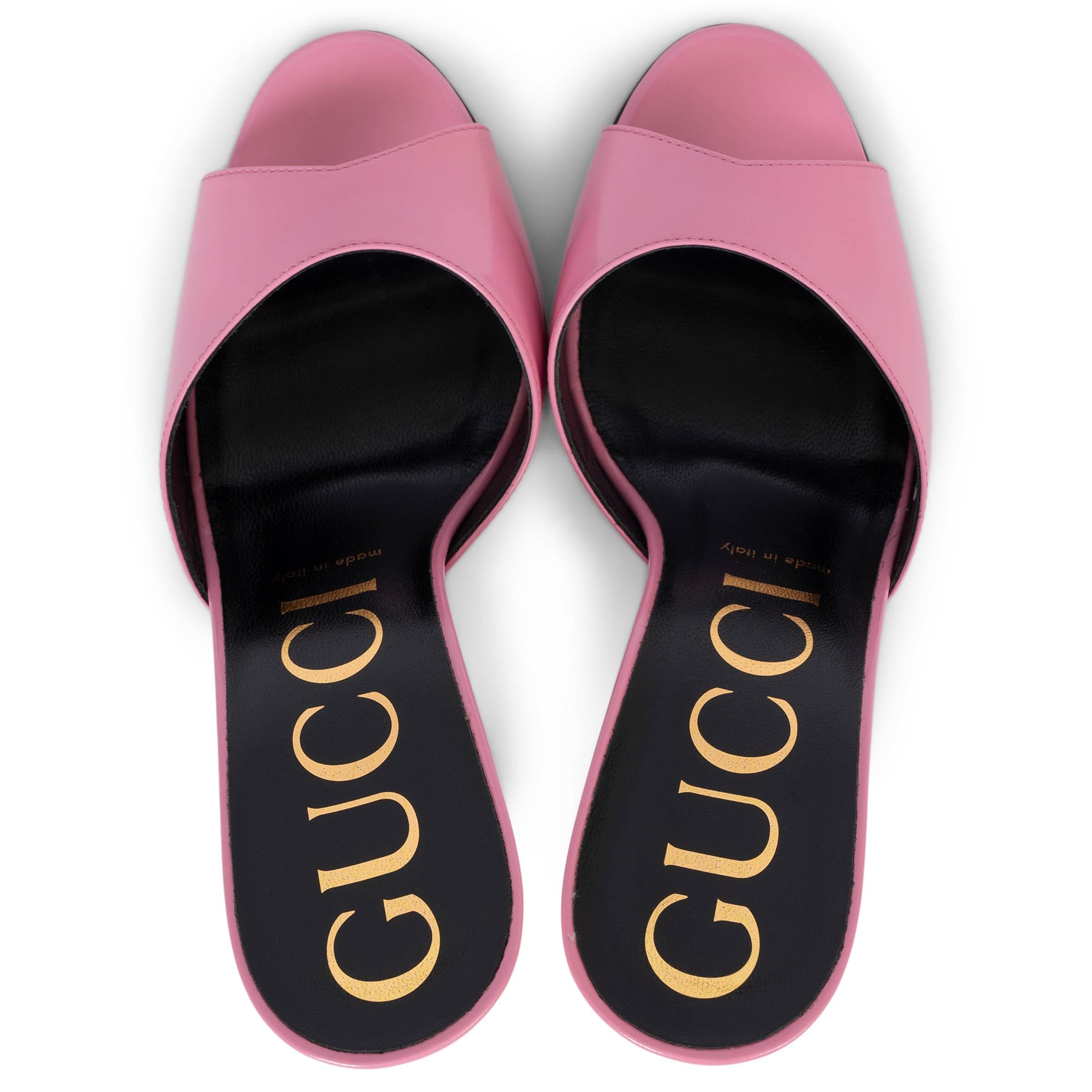 GUCCI cuero rosa 2019 SCARLET Mules Sandalias Zapatos 38 en Nuevo estado para la venta en Zürich, CH
