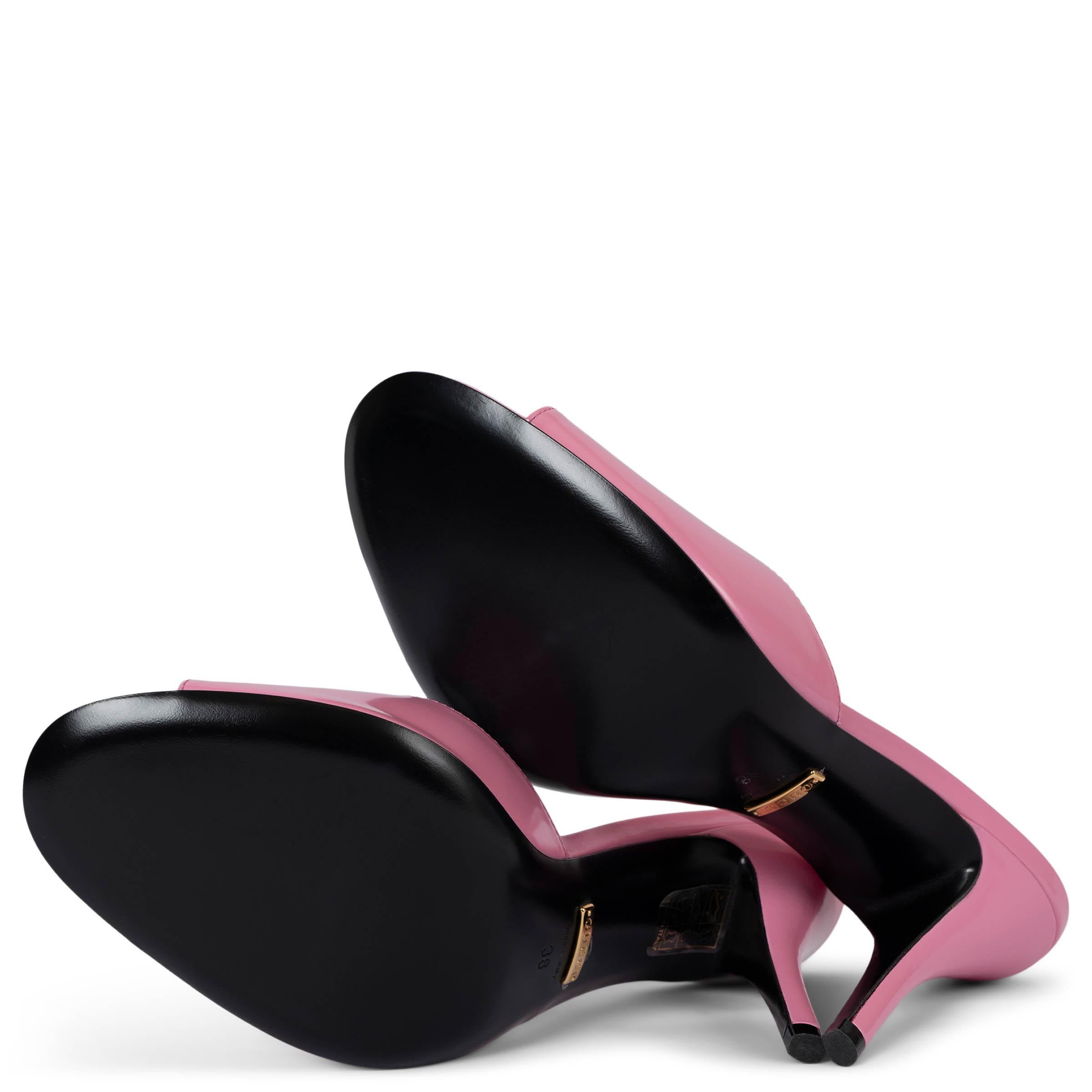 GUCCI cuero rosa 2019 SCARLET Mules Sandalias Zapatos 38 en venta 1