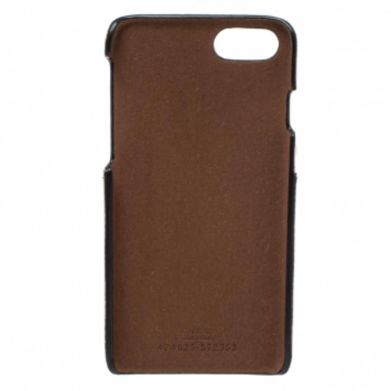 Gucci Pink Leather Blind For Love iPhone 7 Case In Good Condition For Sale In Dubai, Al Qouz 2