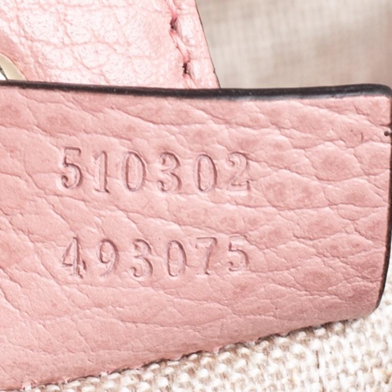 Gucci Pink Leather Dollar Interlocking GG Shoulder Bag 6