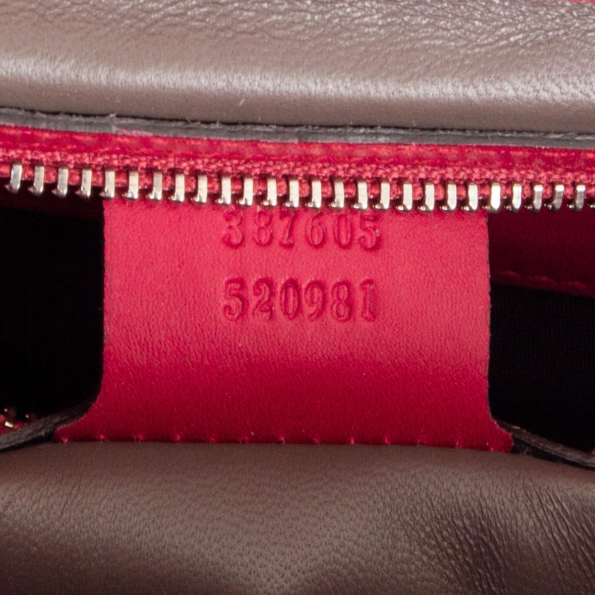Women's GUCCI pink leather DOLLAR INTERLOCKING MEDIUM Top Handle Bag