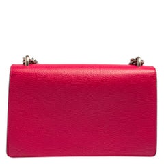 Gucci Pink Leather Guccify Pearl Embellished Dionysus Shoulder Bag