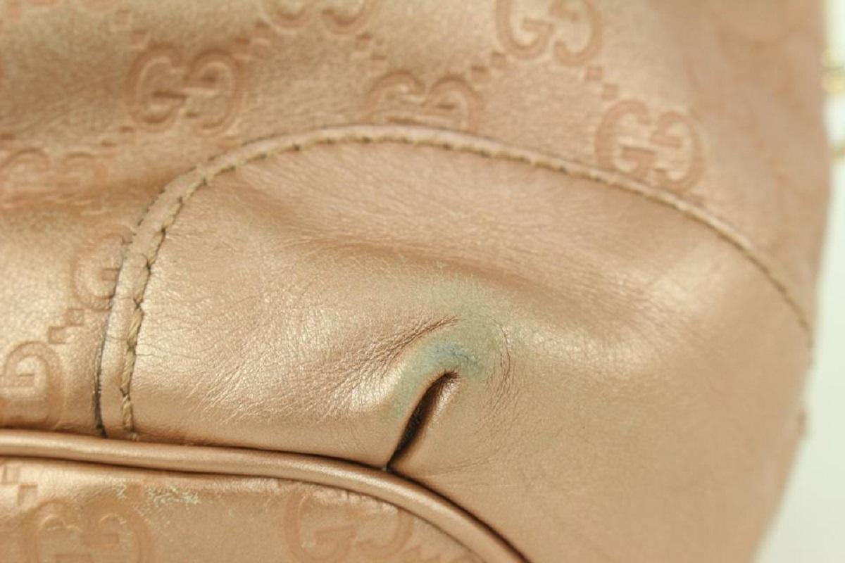 Gucci cuir rose Guccissima Medium Sukey Top Handle 2way Bag 1GU811 en vente 7