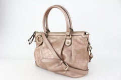 Gucci Pink Leather Guccissima Medium Sukey Top Handle 2way Bag 1GU811