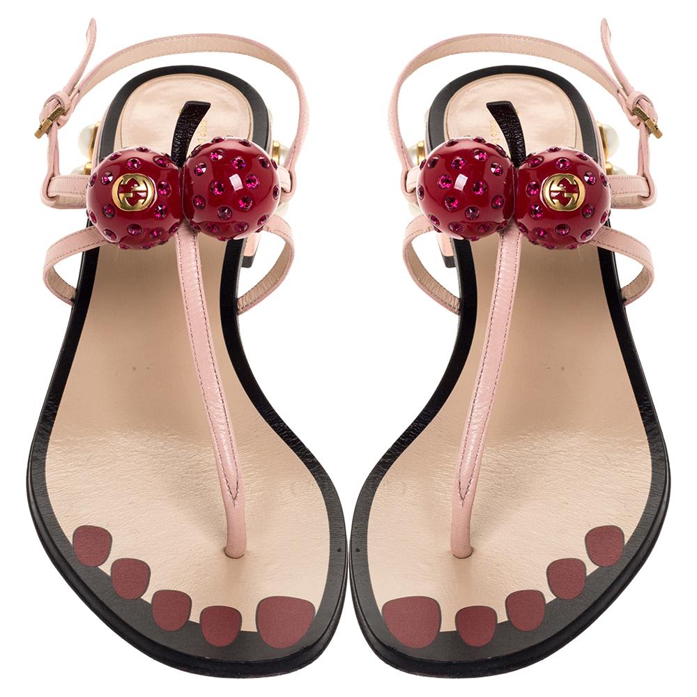 gucci cherry sandals