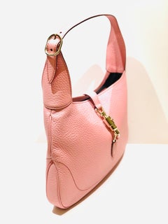 Gucci Pink Leather Jackie 1961 Hobo Shoulder Bag