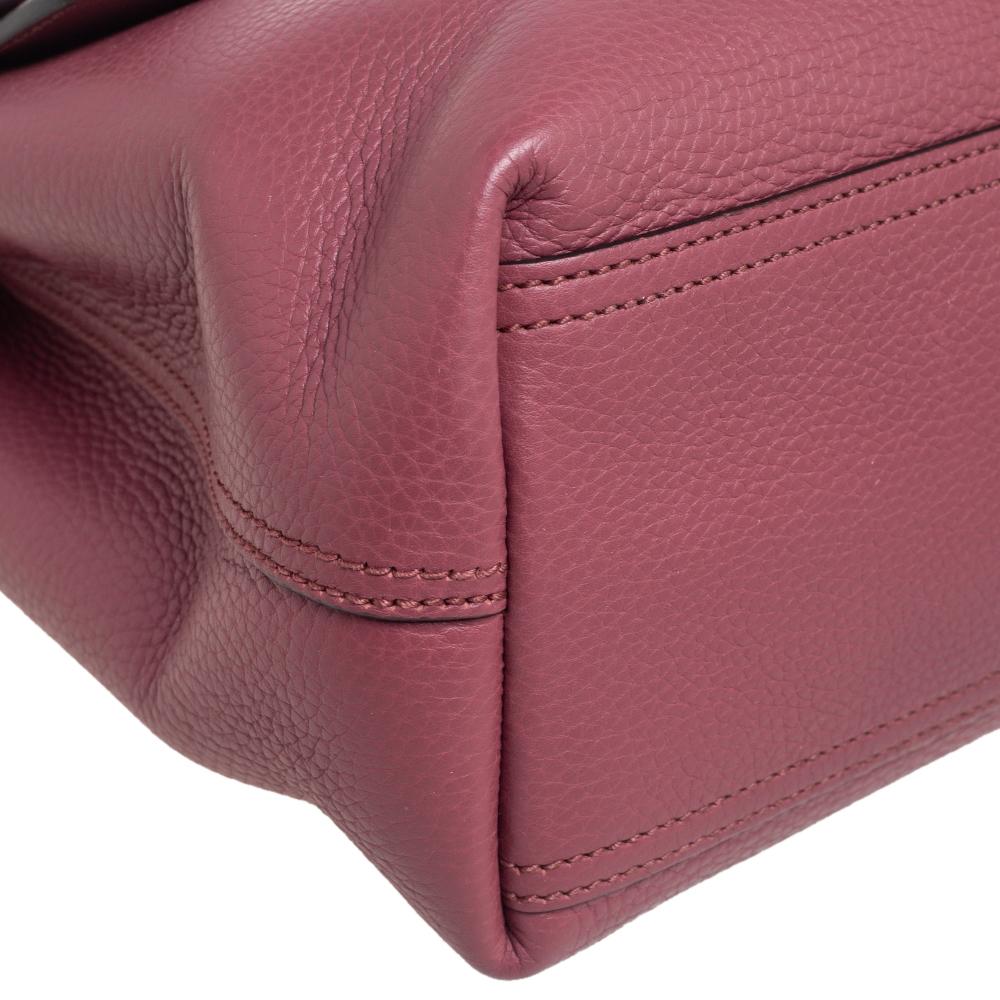 Gucci Pink Leather Large GG Marmont Shoulder Bag 2