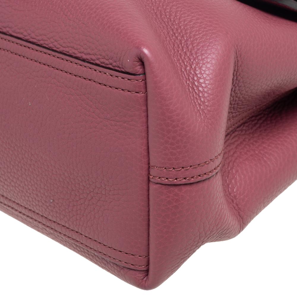 Gucci Pink Leather Large GG Marmont Shoulder Bag 3