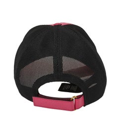 Gucci Pink Leather Logo Baseball Cap M