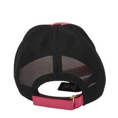 Gucci Pink Leather Logo Baseball Cap S