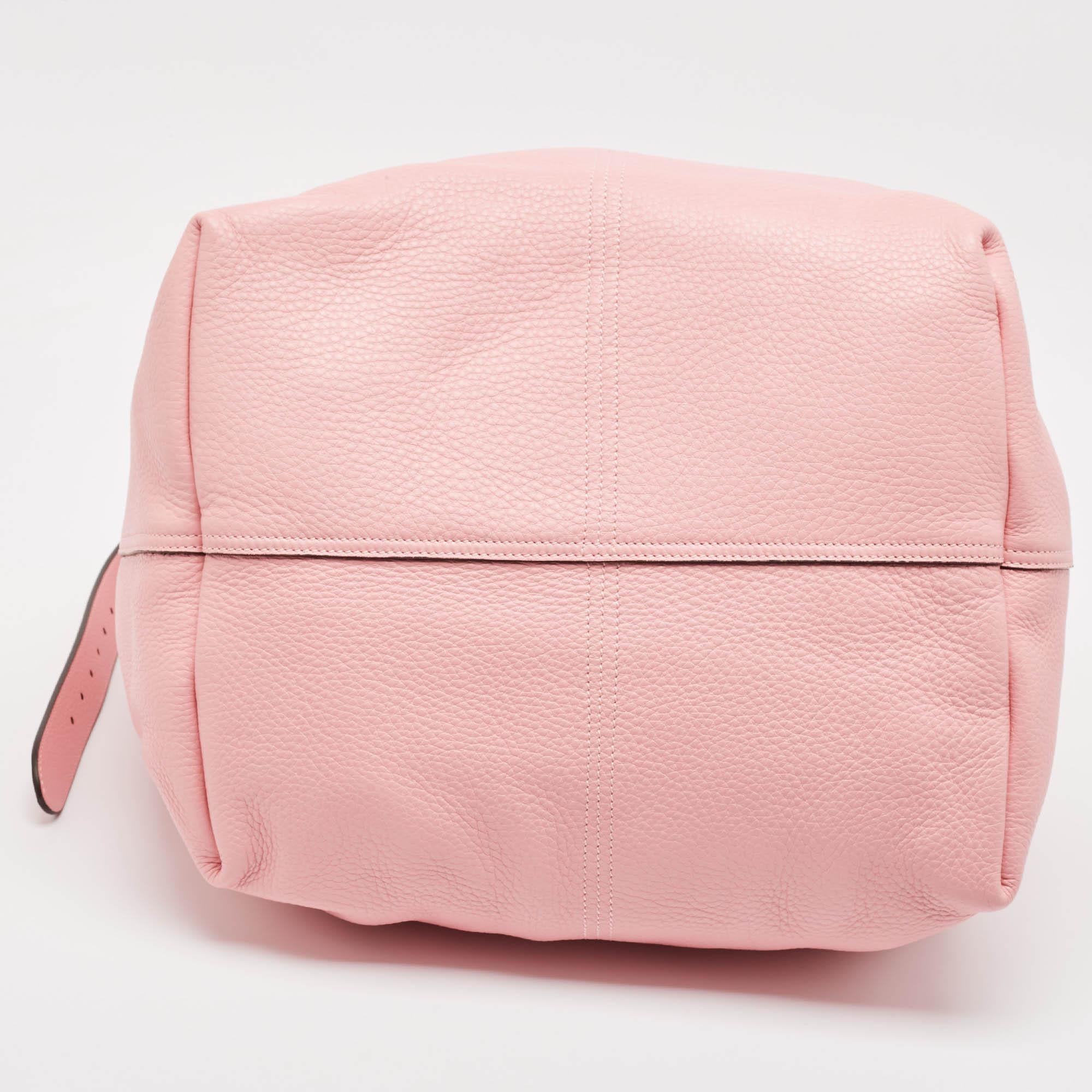 Gucci Pink Leather Medium Jackie 1961 Shoulder Bag For Sale 2