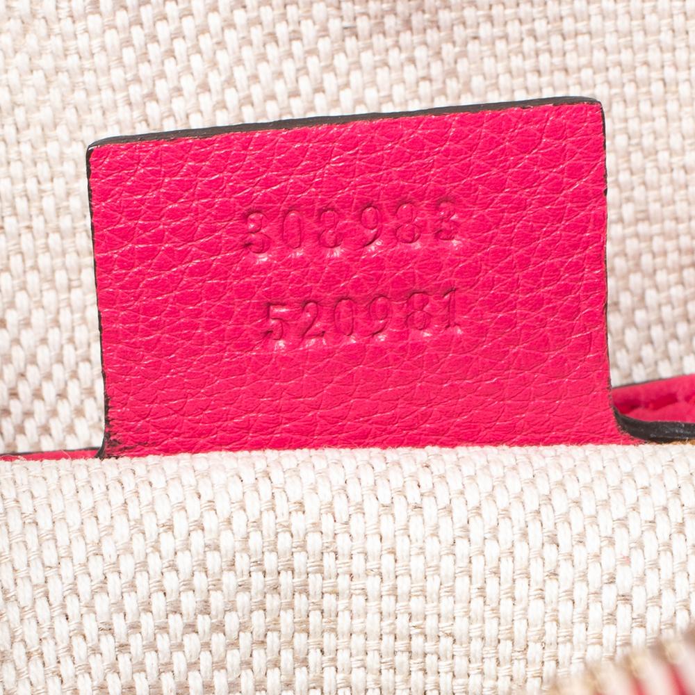 Gucci Pink Leather Medium Soho Chain Shoulder Bag 4