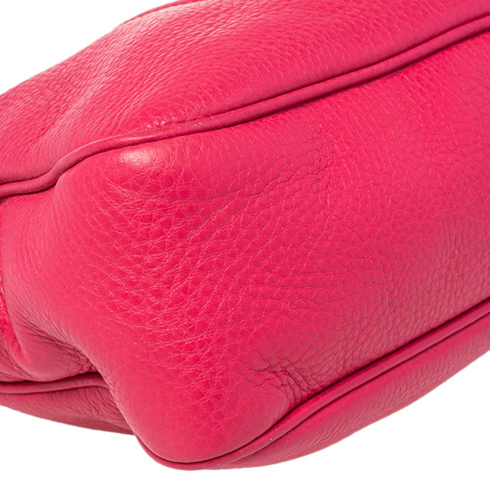 Gucci Pink Leather Medium Soho Chain Shoulder Bag 1