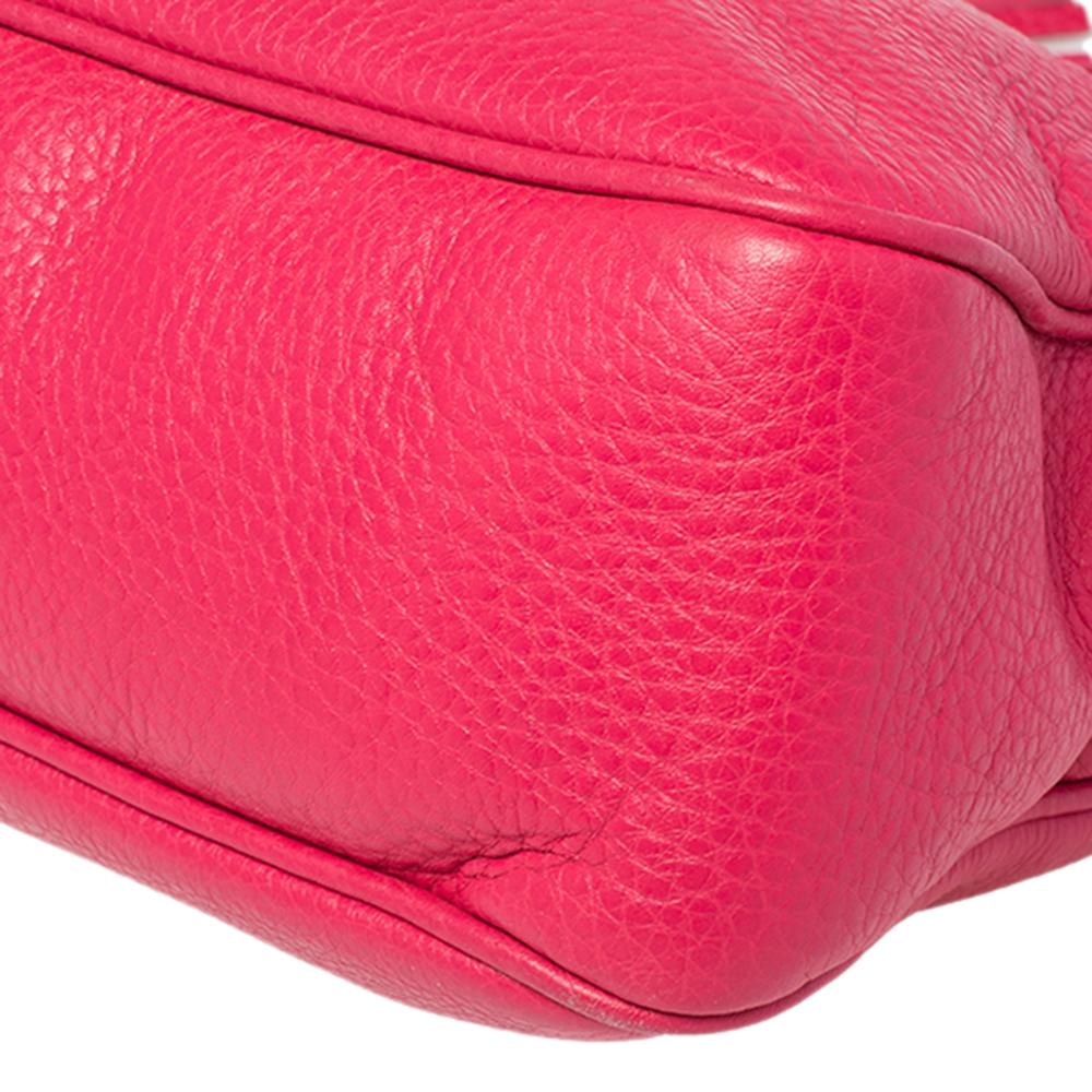 Gucci Pink Leather Medium Soho Chain Shoulder Bag 2