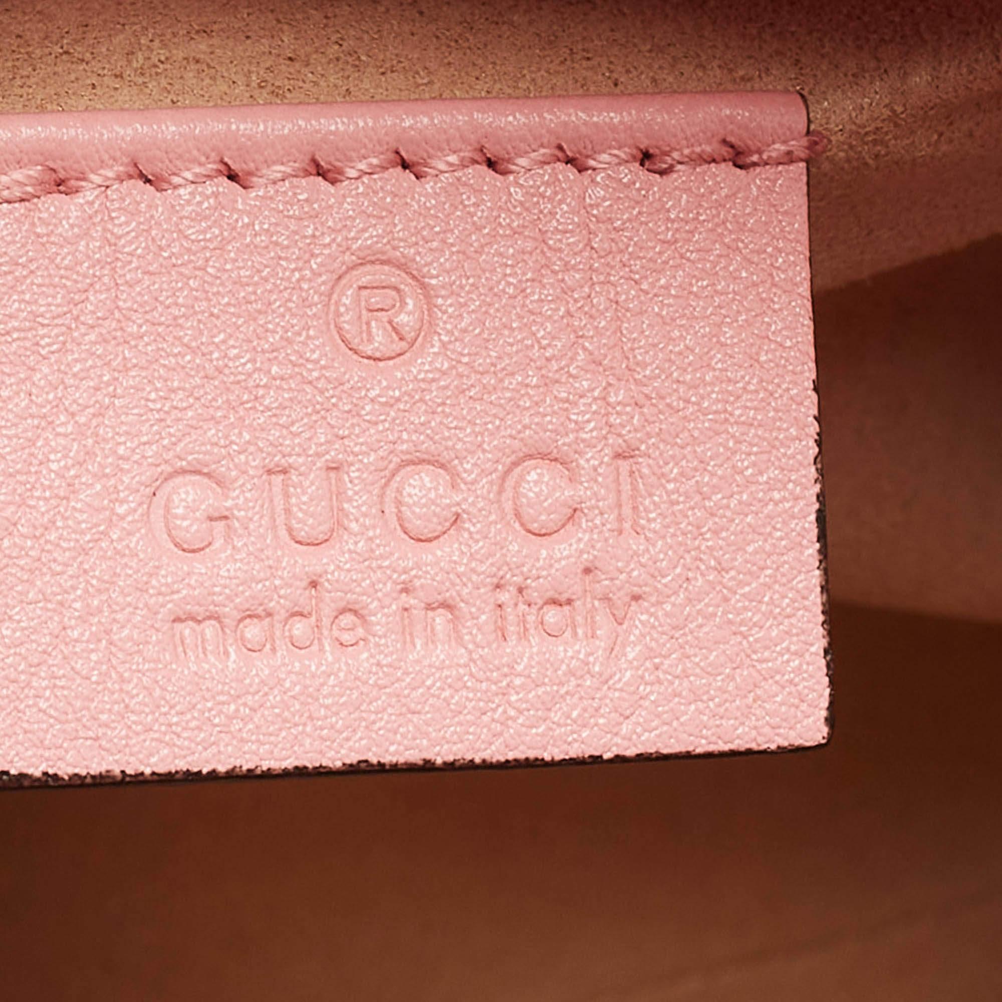 Gucci Pink Leather Mini Diana Tote 4