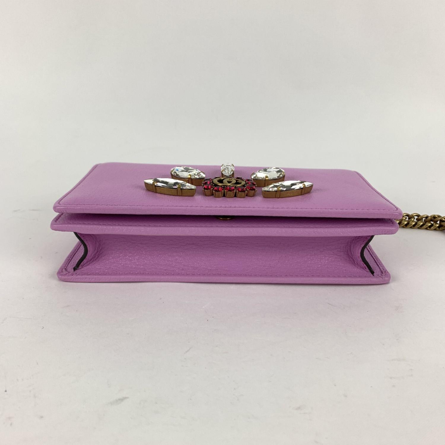 gucci pink wallet on chain