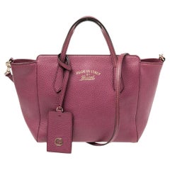 Gucci Pink Leather Mini Swing Tote