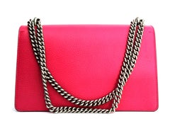 Gucci Pink Leather Shoulder Dionysus Bag