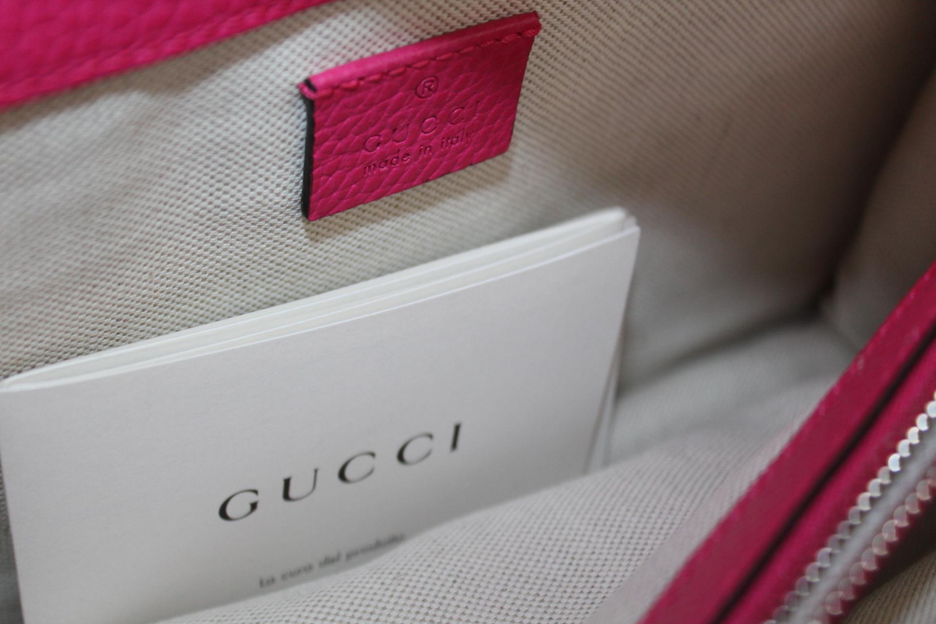 Gucci Pink Leather Shoulder Dionysus Bag 2