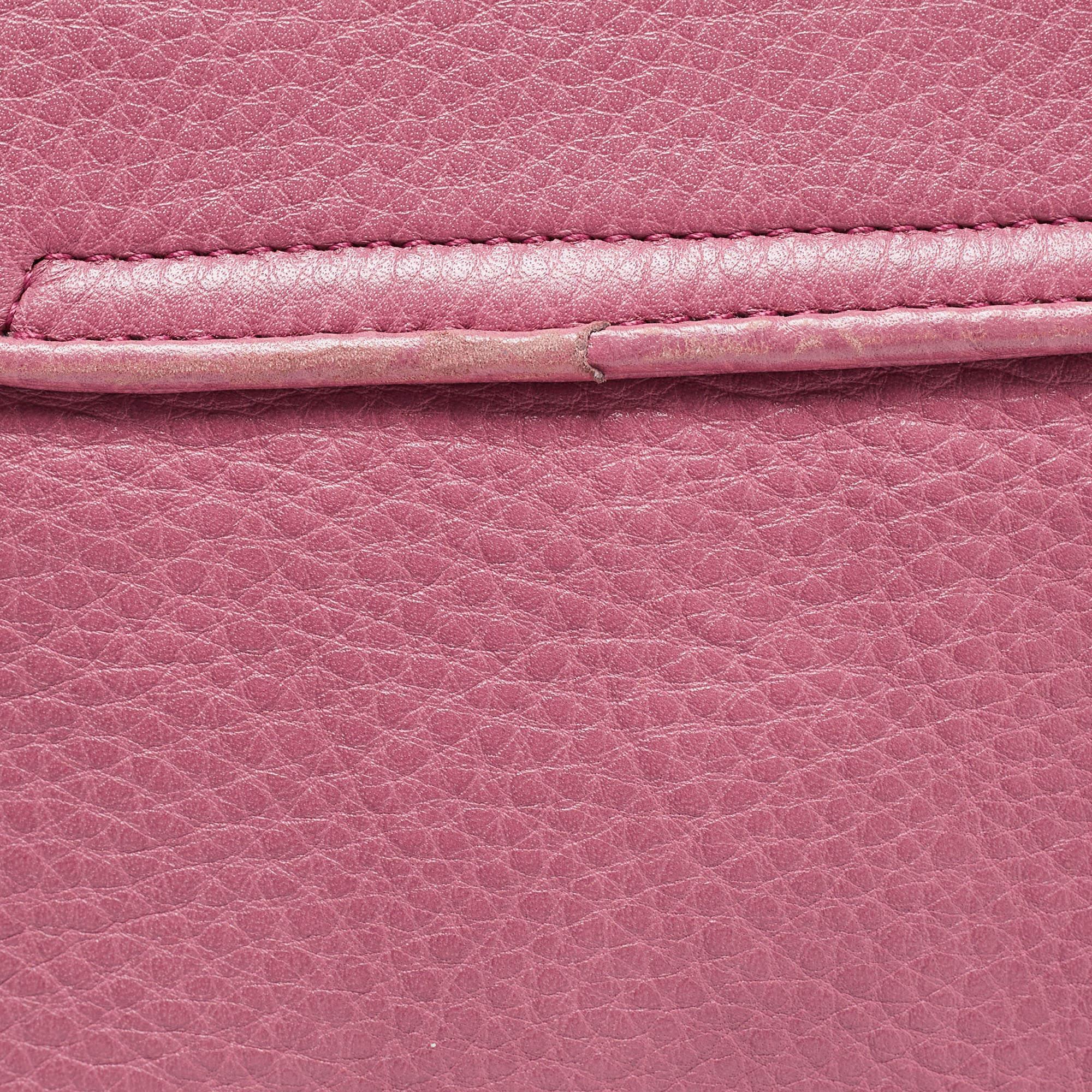 Gucci Pink Leather Small 1973 Chain Crossbody Bag 2